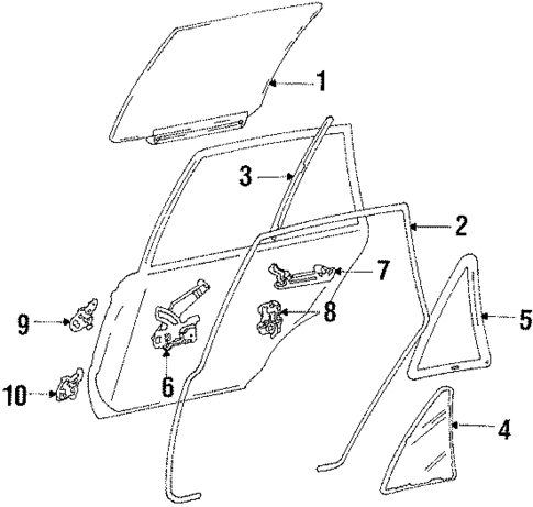 Rear Door for 1986 Mazda 323 #0