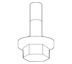 WHT002306 - Cooling System: Engine Water Pump Bolt for Audi Image