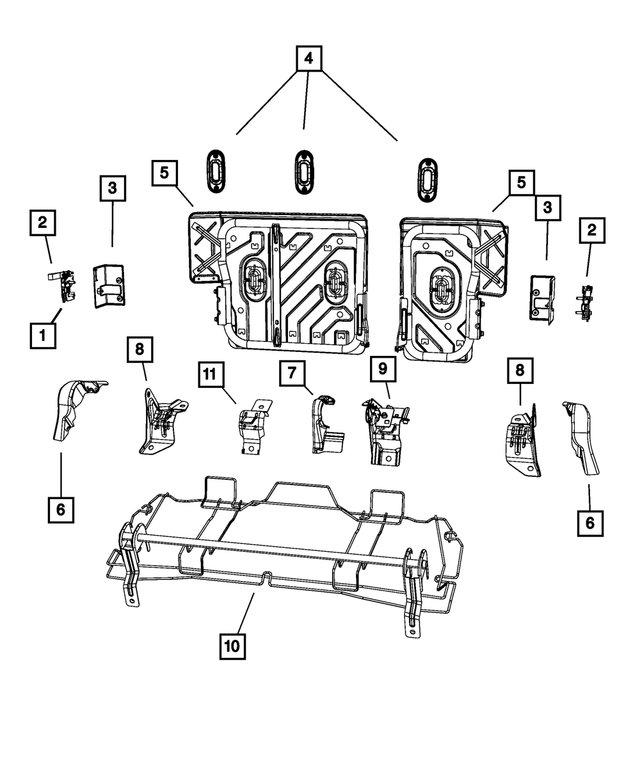1DS95XDVAA - Interior Trim: Seat Strap, Right &amp; Left for Mopar Image