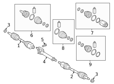 Drive Axles for 2024 Kia Sorento #0