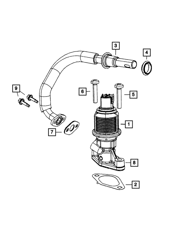 53032853AC - Emission Controls: Egr Tube for Mopar Image image