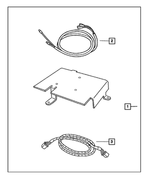 82207886 - Mopar Accessories - Component Parts: Satelite Receiver Install Kit for Mopar Image