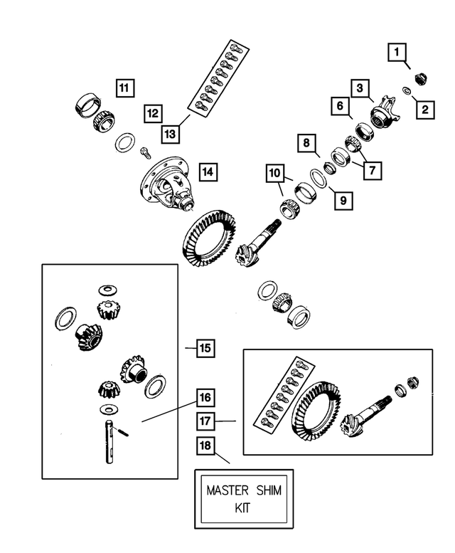 « 5072265AB – Rear Axle : Pignon D`attaque Joint pour Mopar Image »