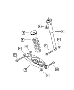 6506927AA - Rear Suspension: Hex Head Bolt And Washer for Mopar Image