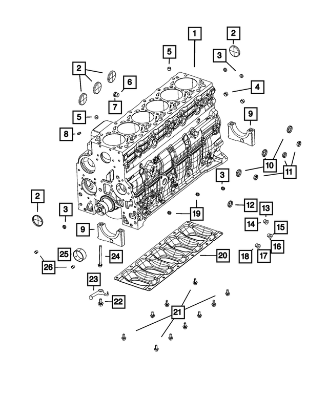 R8570759AA - Engine: Short Block Engine for Mopar Image image