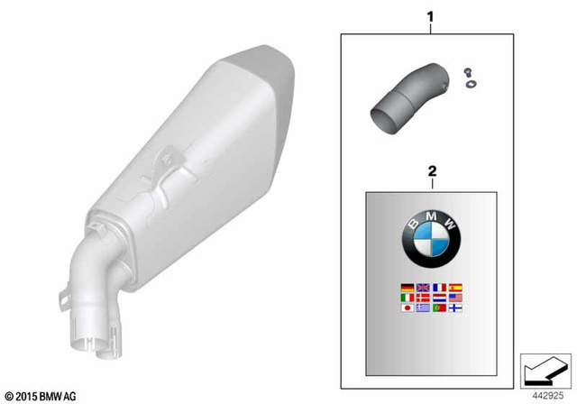 77118559926 - Exhausts &amp; Performance: Set, Muffler Insert       for BMW-Motorrad Image