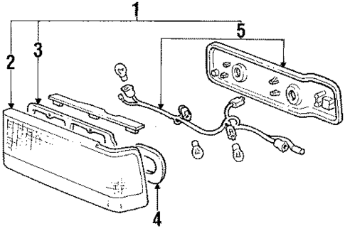 Tail Lamps for 1985 Honda Civic #0