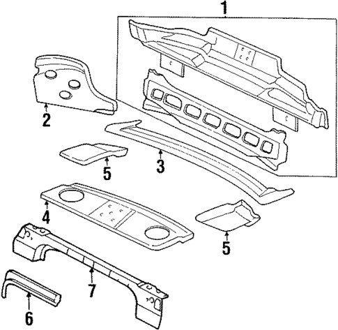 Rear Body for 1998 Oldsmobile Cutlass #0