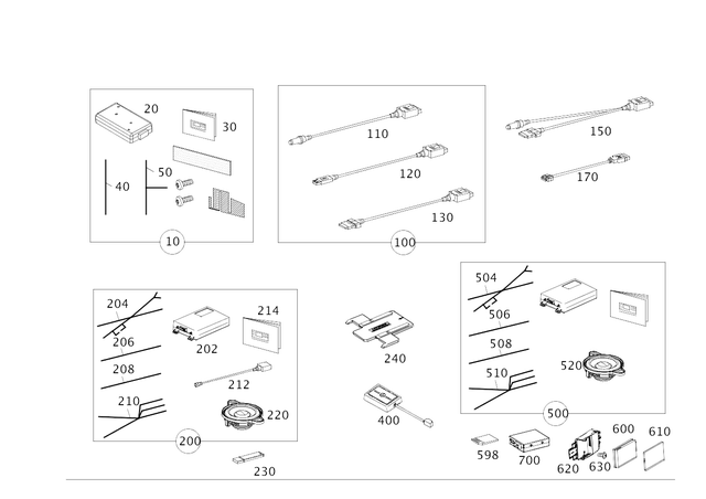 1827820464 - : Connecting Cable for Mercedes-Benz Image