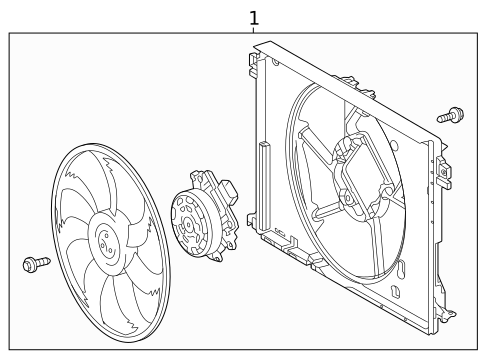 Cooling Fan for 2024 Toyota Crown #0