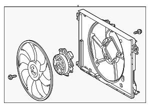 1636025041 - Belts &amp; Cooling: Fan Assembly for Toyota: Crown Image