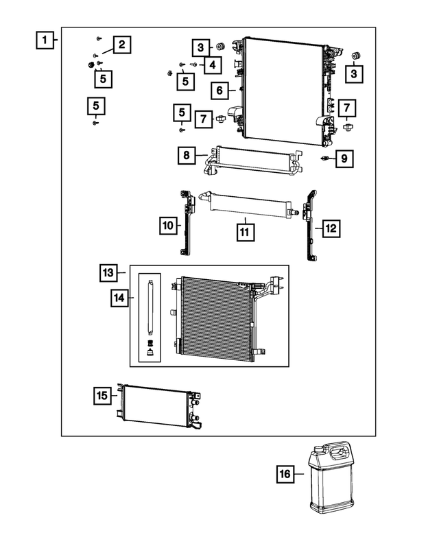 68272748AH - Cooling: Cooling Module for Mopar Image