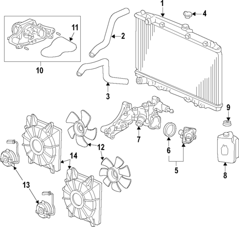 Cooling System for 2020 Acura MDX #0