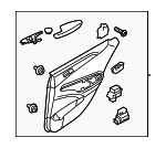 833033Q1304DY - : 2011-2012 Hyundai Sonata - Door Interior Trim Panel for Hyundai: Sonata Image