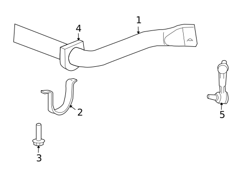 Stabilizer Bar & Components for 2006 Isuzu Ascender #1