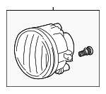 8122152070 - Electrical: Fog Lamp Assembly for Scion: xA | Toyota: Echo, Highlander, MR2 Spyder, Prius Image