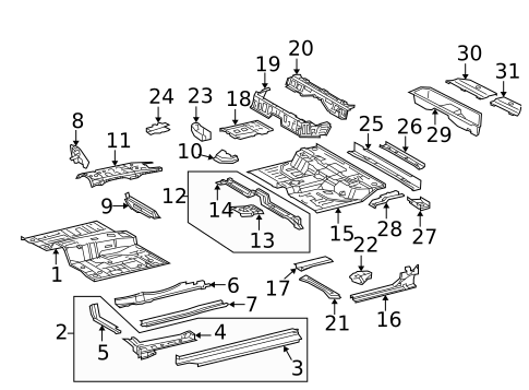 Floor - Cab for 2006 Toyota Tacoma #1