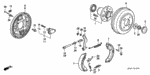 43171S04013 - Chassis: SPRING A, BRAKE SHOE RETURN for Honda Image