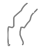 9J70031047 - Body: Washer Hose for Genesis: Electrified G80, G70, G80, G90, GV60, GV80, GV80 Coupe | Hyundai: Accent, Azera, Elantra, Elantra Coupe, Elantra GT, Elantra N, Entourage, Equus, Genesis, Genesis Coupe, Ioniq, Ioniq 5, Ioniq 6, Kona, Kona Electric, Kona N, Palisade, Santa Cruz, Santa Fe, Santa Fe Sport, Santa Fe XL, Scoupe, Sonata, Tiburon, Tucson, Veloster, Veloster N, Venue, Veracruz Image