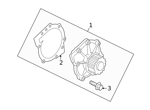 Water Pump for 2002 Volvo S80 #0