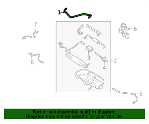Dfff Faq 2005-2007 Ford Mustang Exhaust Gas Re-Circulation (Egr) Tube 5R3Z-6758 ...