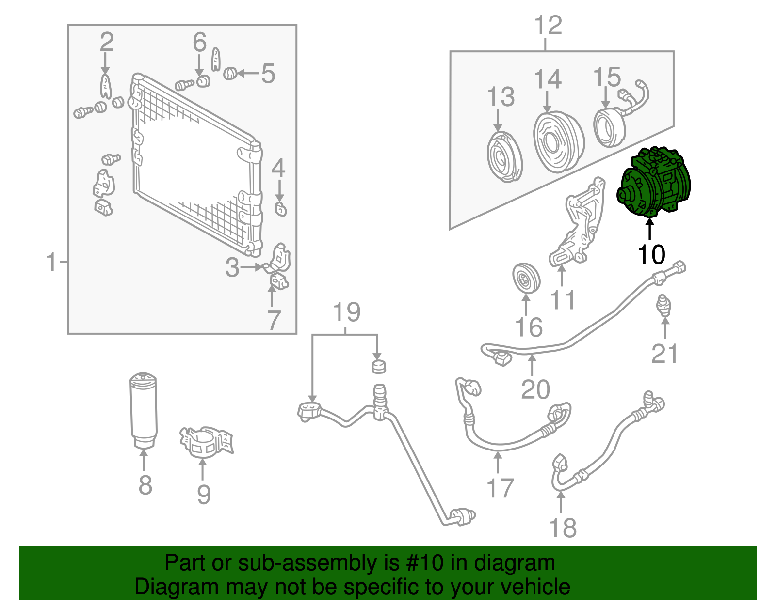 レオン Genuine Toyota A/C Compressor Remanufactured part# 88320