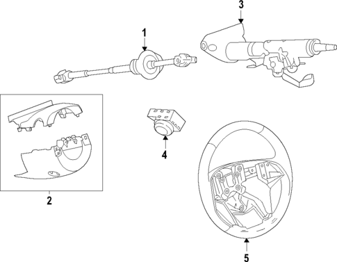 Steering Column for 2025 Chevrolet Blazer #0