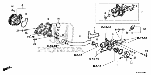 Water Pump for 2017 Honda Civic #0