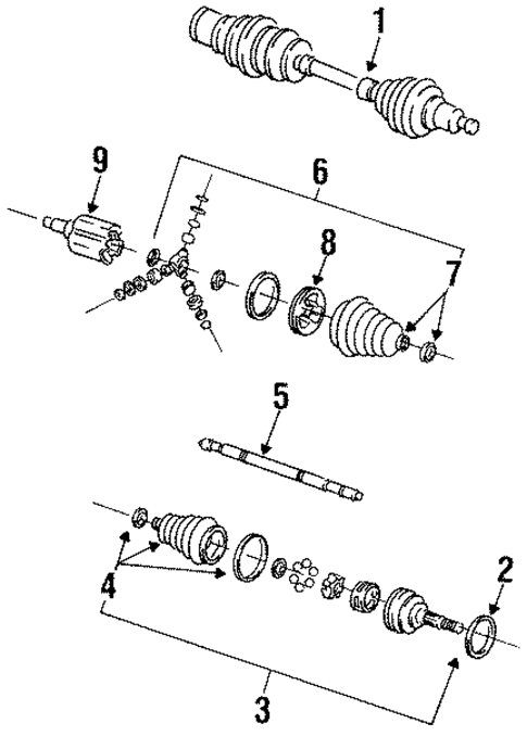 Drive Axles for 1993 Oldsmobile 88 #0