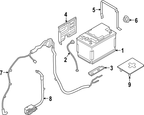 Battery for 2020 Porsche Cayenne #1