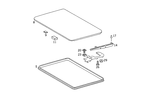 1267800098 - Electric Sliding/Lifting Roof: Seal for Mercedes-Benz Image