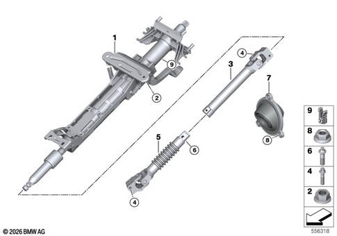 Steering Column for 2024 BMW M3 #0