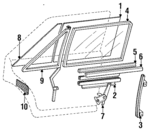 94106841 - Body: Movable Glass for Chevrolet: Spectrum Image