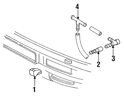 Washer Components for 1994 Audi 90 Quattro #0