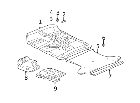 Interior Trim - Rear Body for 2005 Toyota RAV4 #0