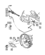 4668977AA - Clutch: Clip, Mounting for Chrysler: PT Cruiser | Dodge: Neon | Jeep: Wrangler Image
