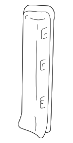 15676809 - Body: Molding for Chevrolet: Blazer | GMC: Jimmy | Oldsmobile: Bravada Image