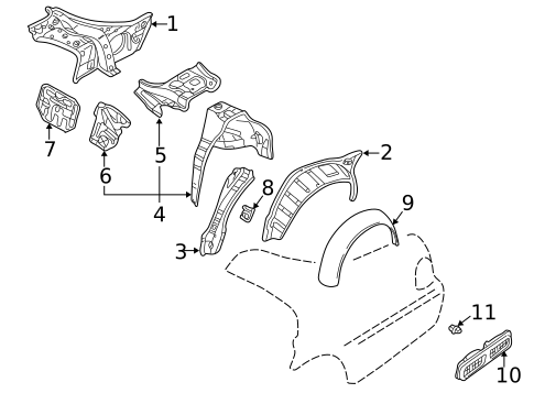 Inner Structure for 2002 INFINITI Q45 #0