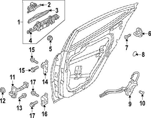 Lock & Hardware for 2024 Hyundai Ioniq 5 #1