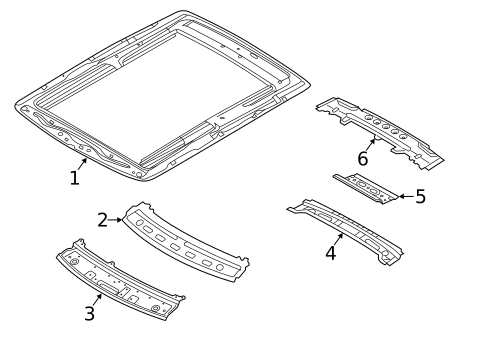 Roof & Components for 2021 Land Rover Range Rover Sport #1