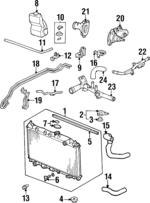 19115P1R000 - : Reserve Tank Bracket for Acura Image