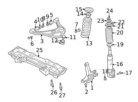 Suspension Components for 2005 Suzuki XL-7 | World OEM Parts Subaru