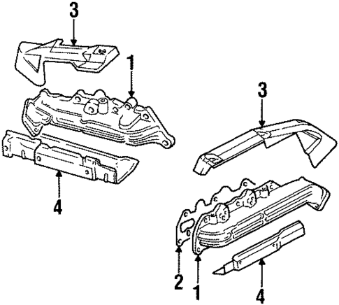Exhaust Manifold for 1998 Cadillac Catera #0