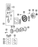 4663664 - Engine 4.0L V6 DOHC: Piston Pin Ring for Mopar Image