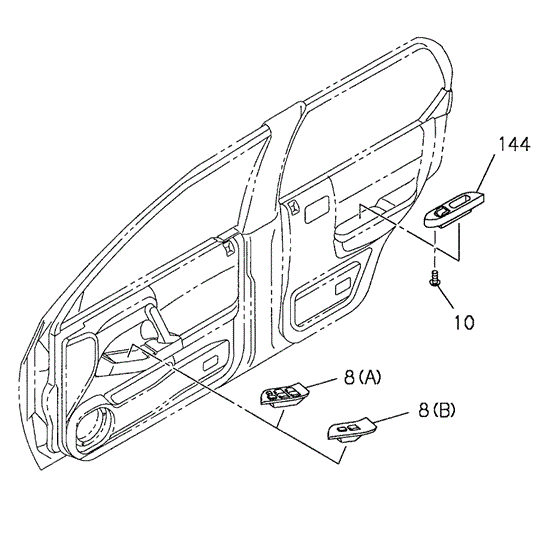 Power Window Switch for 2000 Honda Passport #0
