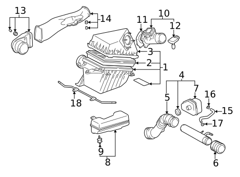 Air Intake for 2000 Toyota Tacoma #0