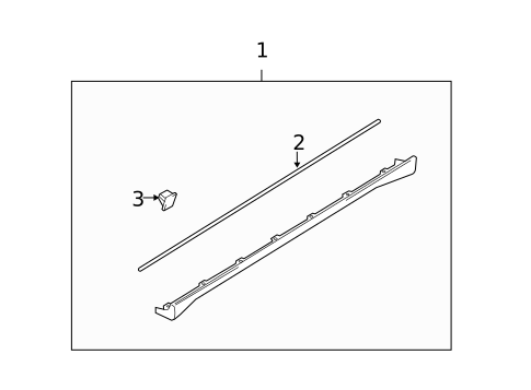 Exterior Trim - Pillars for 2001 Chevrolet Tracker #0