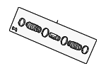 53603S3Y003 - Steering: Boot Kit for Honda: Insight Image
