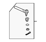 53541S3Y020 - Steering: Outer Tie Rod for Honda: Insight Image