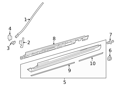 Exterior Trim - Pillars for 2017 Mercedes-Benz GLE63 AMG #0